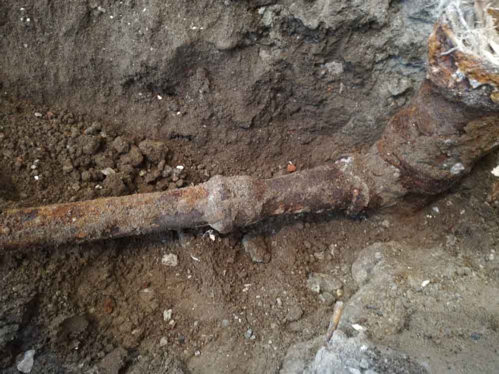 Rusty, damaged sewer lines